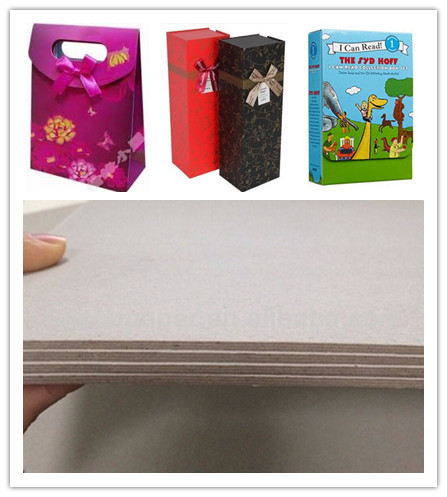 Eco - Friendly Grade B Thick Strawboard Paper Two Sided Grey Uncoated For Printing