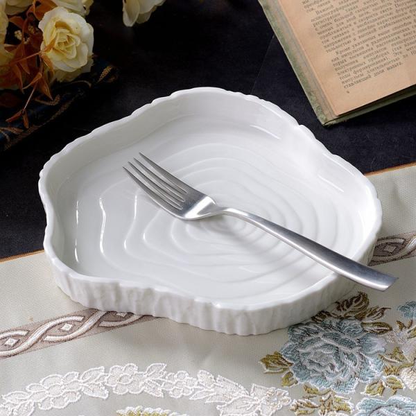 Lead Cadmium Free Nordic Ceramic Plate Fruit Cold Hotel Tableware