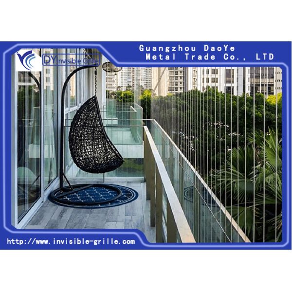 грили балкона 2.0mm 2.5mm SS 316 невидимые