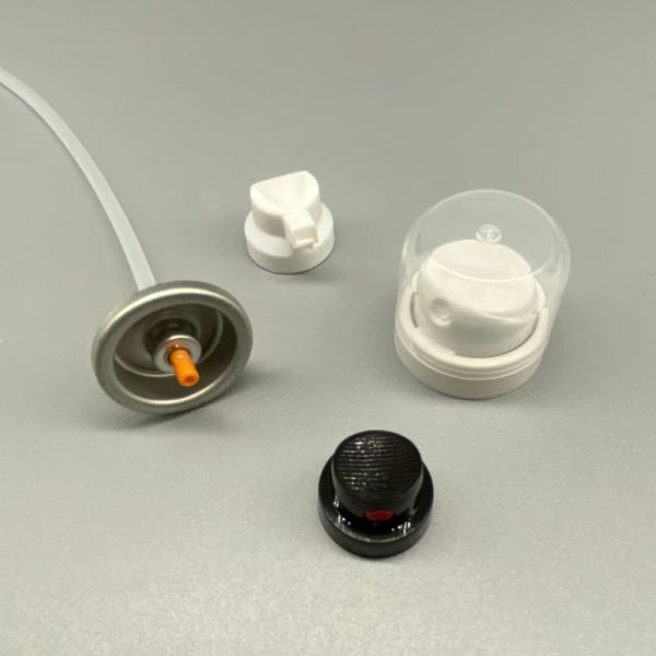 Dry Shampoo Aerosol Spray Valve for Personal Care Packaging Systems