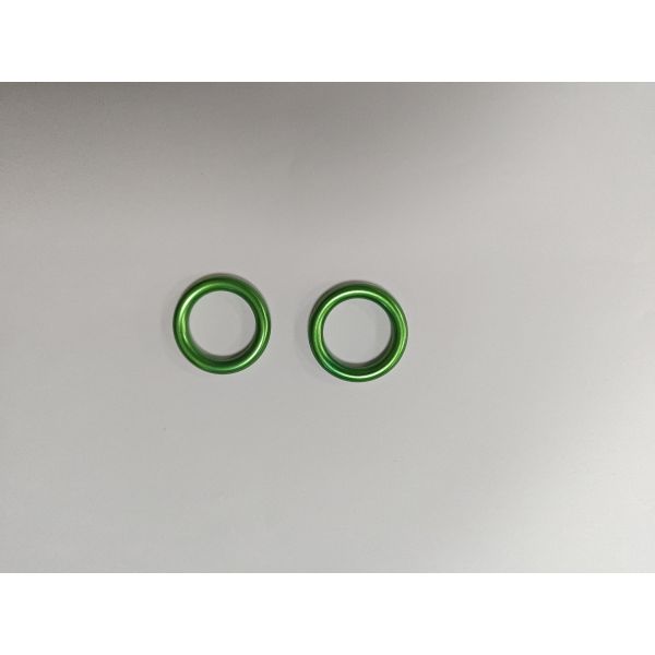 Lightweight Anodizing Finish Green Aluminum Sling Ring For Comfortable Baby Carrier