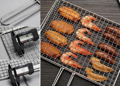 Квадратное гофрированное покрытие корзины 25*40mm 30*45mm PTFE ячеистой сети гриля БАРБЕКЮ рыб