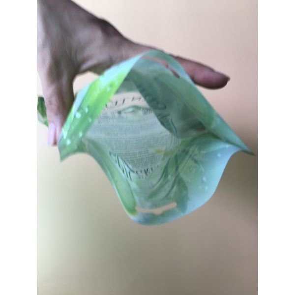 Plastic Skin Care Facial Mask Bag Customized Color Logo Printing