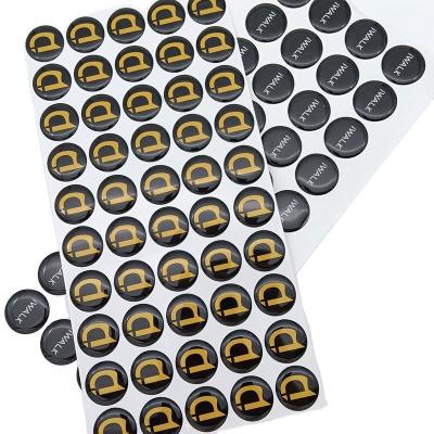Custom Size Decoration Crystal Stickers Clear 3D Epoxy Domed Vinyl Sticker Labels