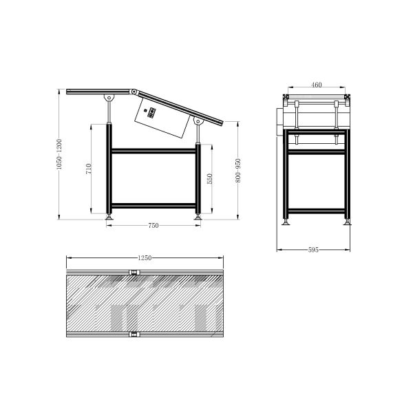 ESD Flat Belt PCB Conveyor Heat Resistant Wave Solder Outfeed Conveyor