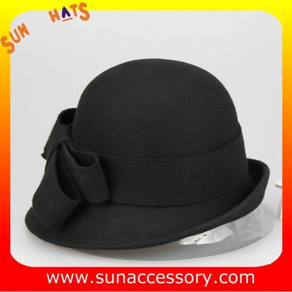 Fashion hot sale unique wool felt ladies hat, Crushable Australia wool hats for ladies