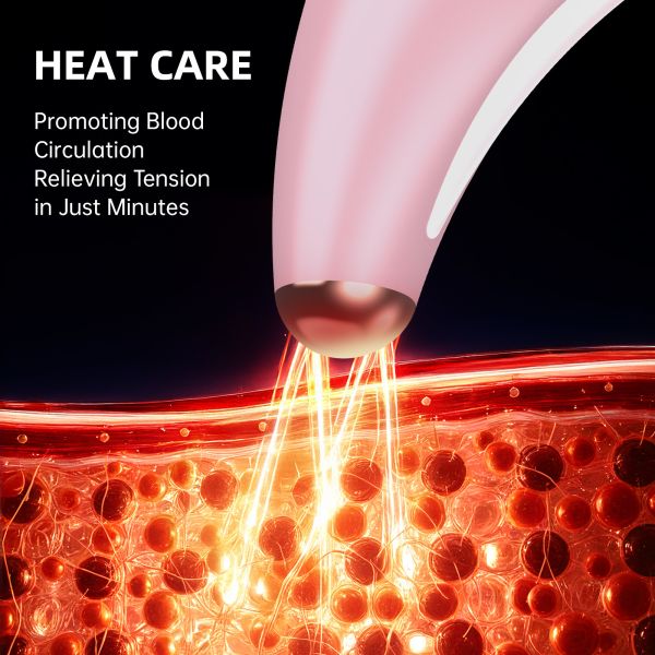 Silicone Red Light Therapy Face Massager Vibration Eye Face Massager