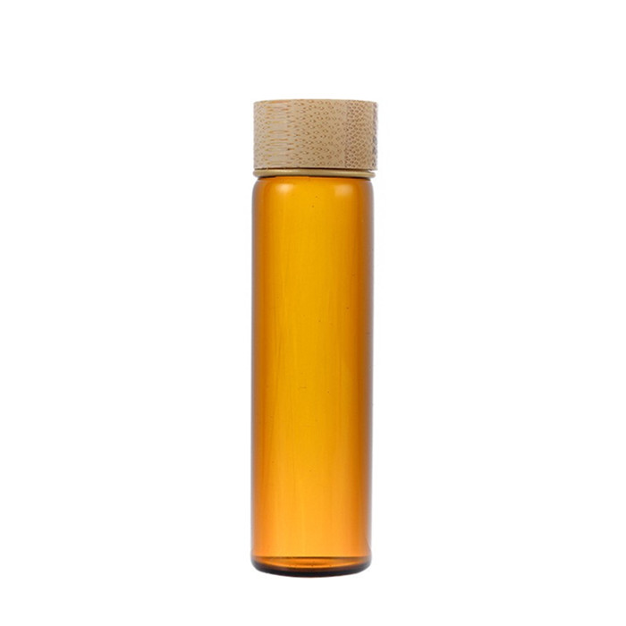 Durable Flat Bottom Glass Test Tubes Empty Jars Glass Bottle With Aluminum Screw Cap