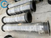 Tubos de sucção de borracha de pressão de explosão de 450 PSI com cobertura de borracha preta ondulada