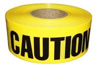 Yellow Caution Tape Harzard Plastic Barrier Tape 3 Inch X 1000 Feet For Workplace