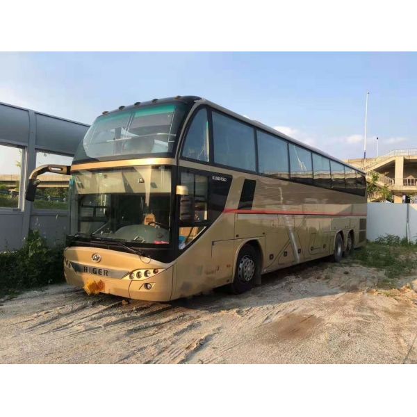 Higer 71 Seats Second Hand Coach Euro 3 Emission Stand 13700x2550x3920mm For Traveling