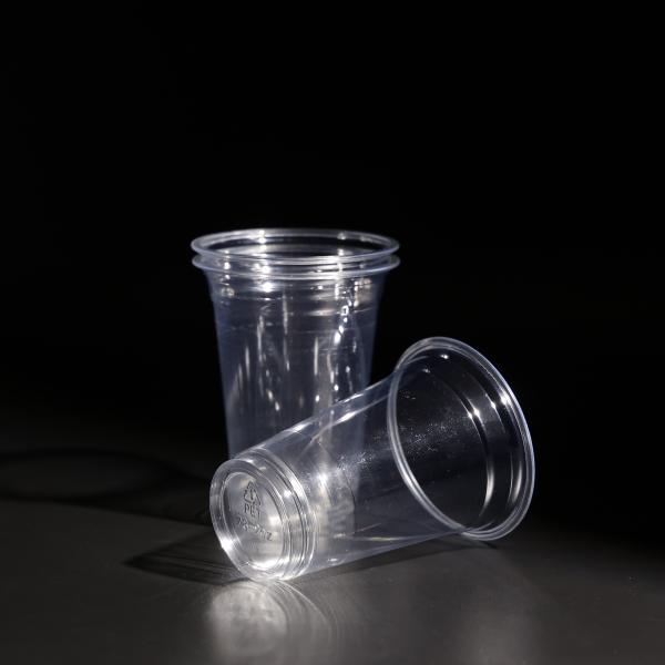 250 ml de copos de plástico PET impressos com logotipo personalizado para bebidas frias e sucos