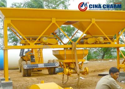 Funil que pesa a máquina de tratamento por lotes concreta agregada, equipamento de produção concreto