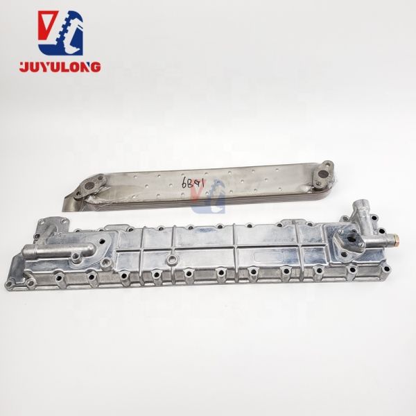 JUYULONG High Quality Excavator Accessories 6BD1 Oil Cooler Core for Isuzu diesel Excavator Tractor Truck Engine Parts