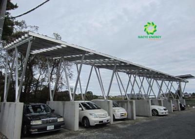 O Carport solar impermeável do Carport de alumínio do picovolt estrutura o sistema das energias solares
