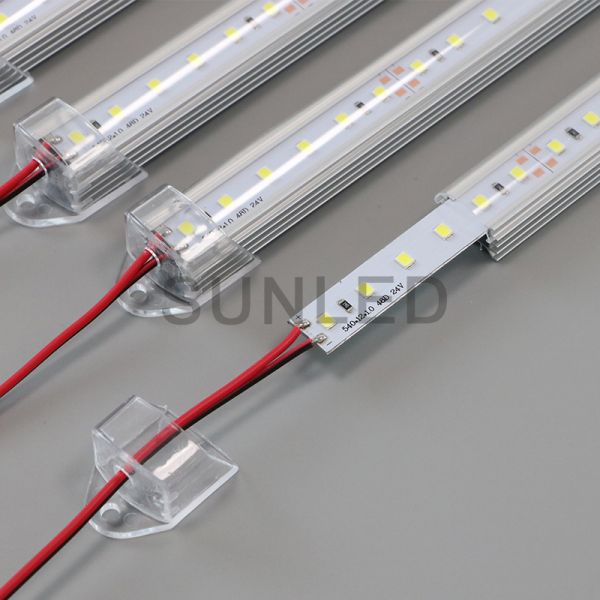 Super brightness Aluminum LED Bar SMD2835 DC12V 72 LED Cold White Light Rigid Strip