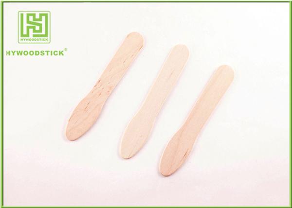 Wooden Popsicle Sticks Ice Lolly Spoon Natural color Food Grade Ice Cream Spoon