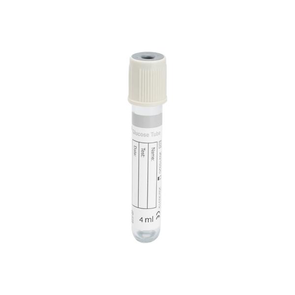 Tubo de coleta de sangue de glicose cinzenta em vácuo Produto de consumo médico