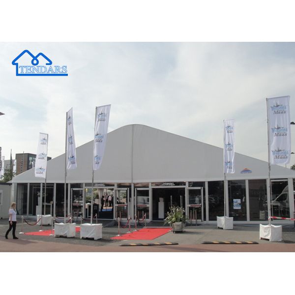 Reinforced Alloy Frame 8x10m Arcum Tent Fire-Retardant Canopy Arc Shape for Elegant Events