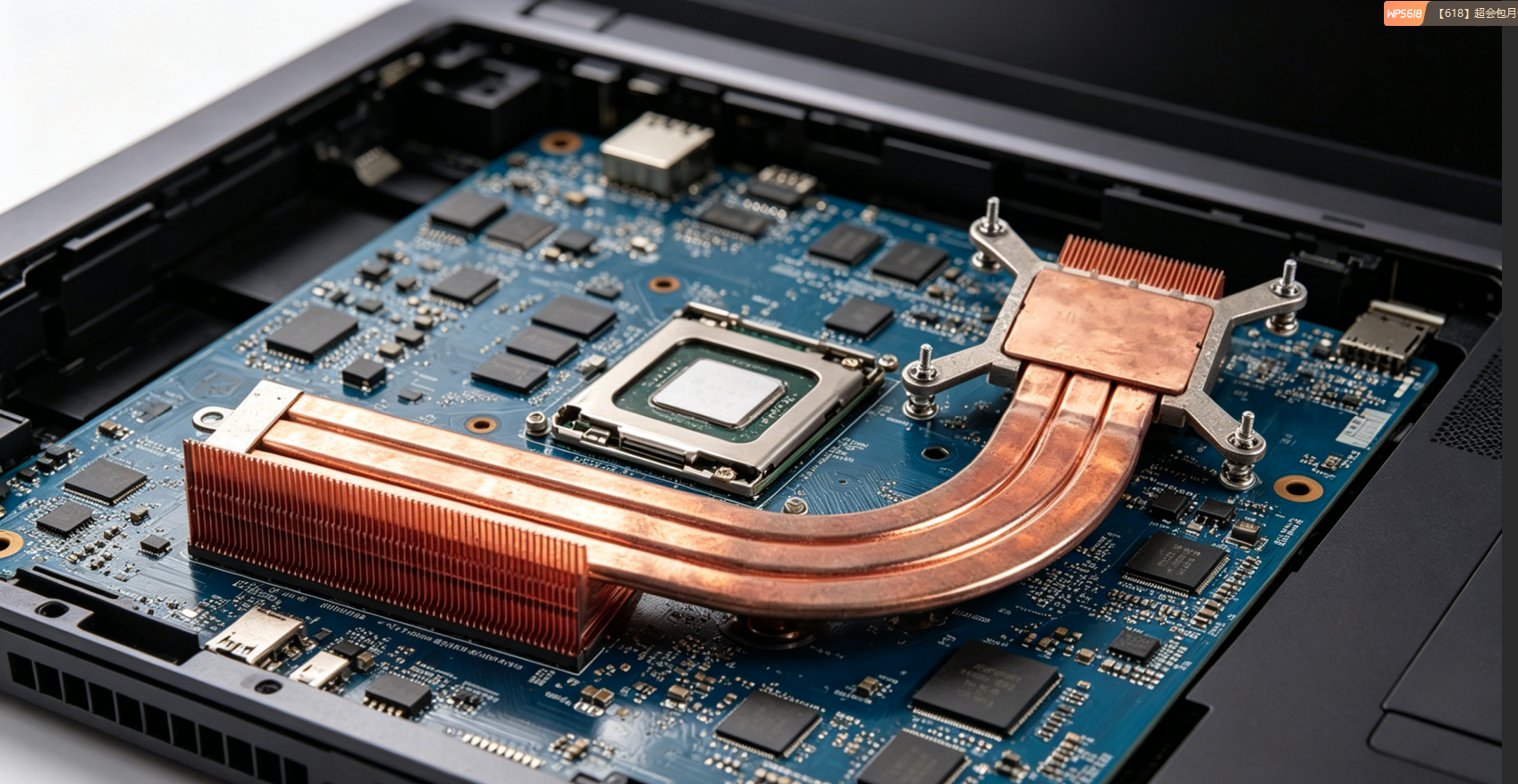 Full Copper Heat Pipe CPU Heatsink, Fanless Passive Cooling Module for All‑in‑One / Industrial Mini PC