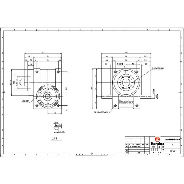 45DSF-02 Cam Indexer for N95/KN95 Mask Making Machine Steel Material