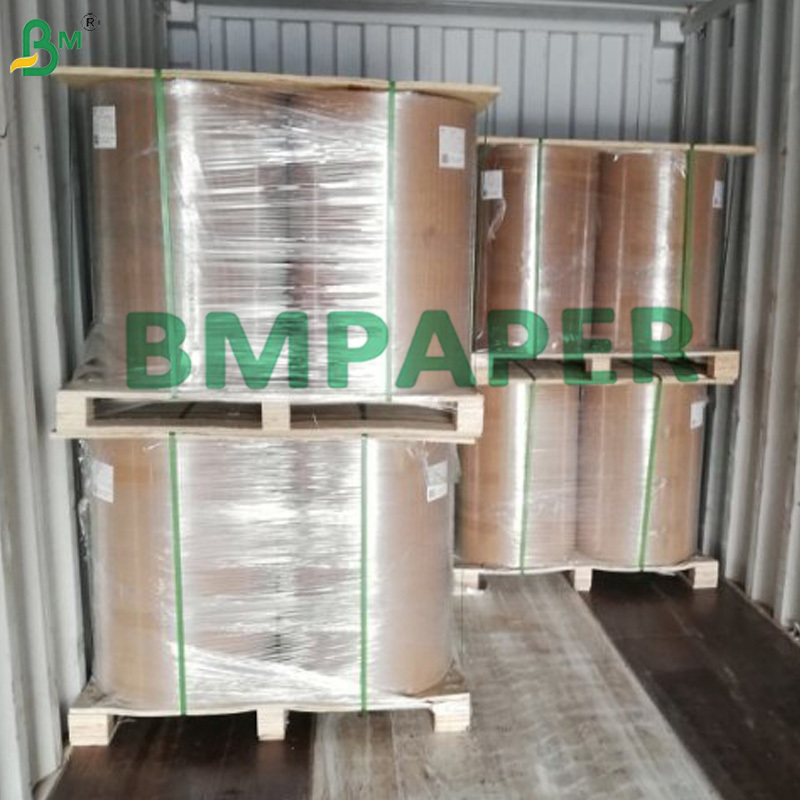Custom Print 40g+12g Single Side PE Laminated White Kraft Paper