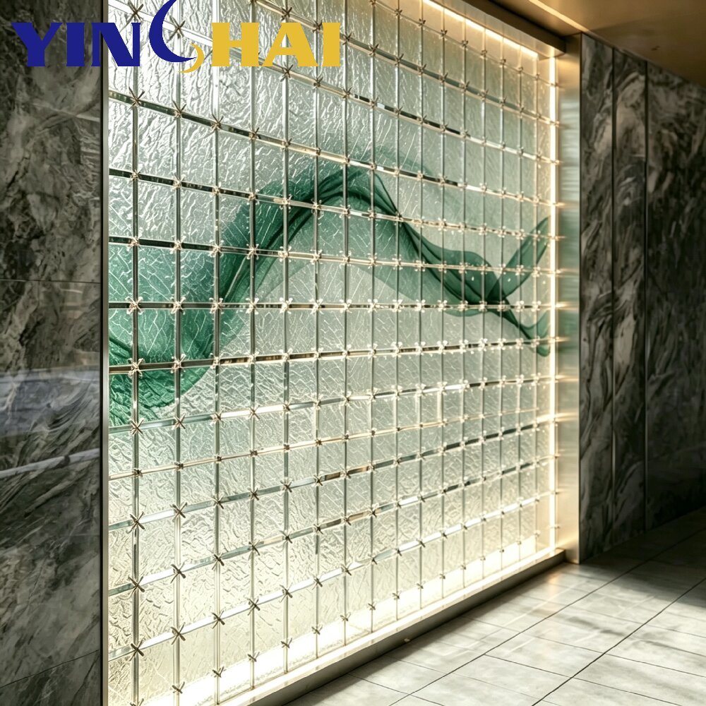 Customizable Stainless Steel Screen Partition Acrylic Inlay Transparent Screen