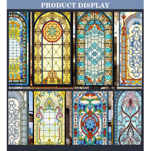 Colorful Stained Glass Decorative Glass Panels Exterior Wall Roof Church Decoration