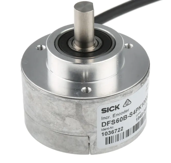 SICK DFS60B-S4PK10000 - Rotation-Detect/Incremental-Pulse-Output - IP65 Metal Solid Shaft 10000PPR Industrial Rotary Encoder