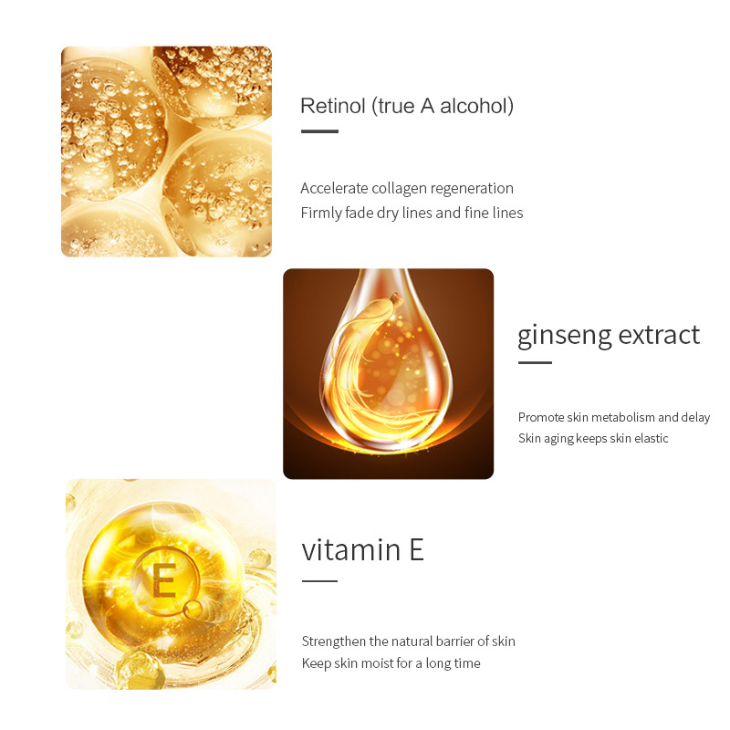 Вызревание сливк GMPC увлажнителя ретинола ODM Hyaluronic кисловочное лицевое анти- извлекает морщинку
