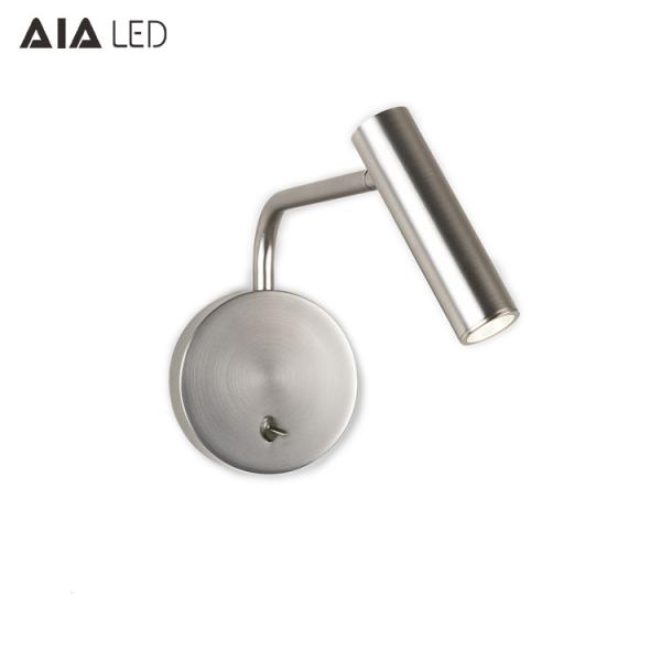 Gold led headboard wall light/rotate led bedside wall light/led bed reading wall light for hotel