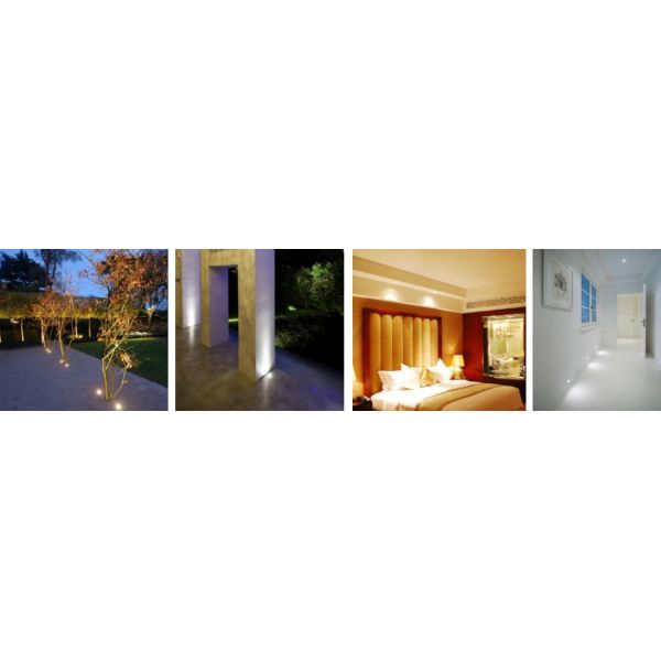 12V DC 120° LED Mini Buried Landscape Lamp