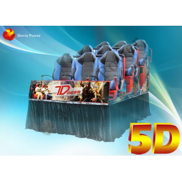 театр кино пожара 5D дождя стекел 3D динамический с движением Seater тела