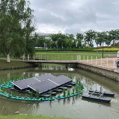 Aérateur de bassin solaire à poissons à haute oxygénation, panneau solaire à fines bulles d'air