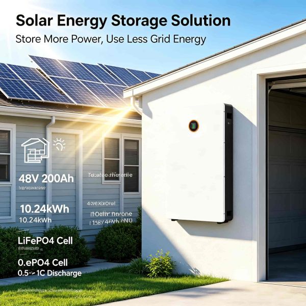 Modular LiFePO4 Battery 51V | 25Ah to 300Ah Options Renewable Energy Rack