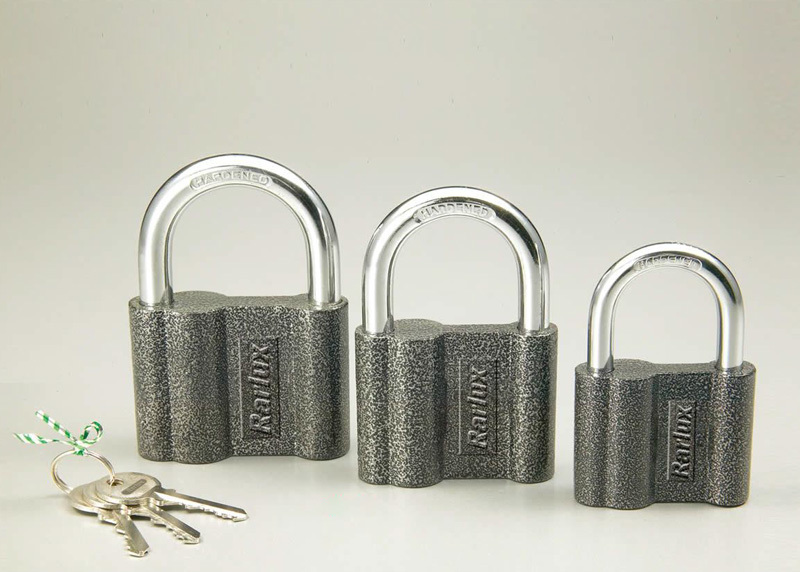 PLASTIC PAINTED PATTERN IRON PADLOCK