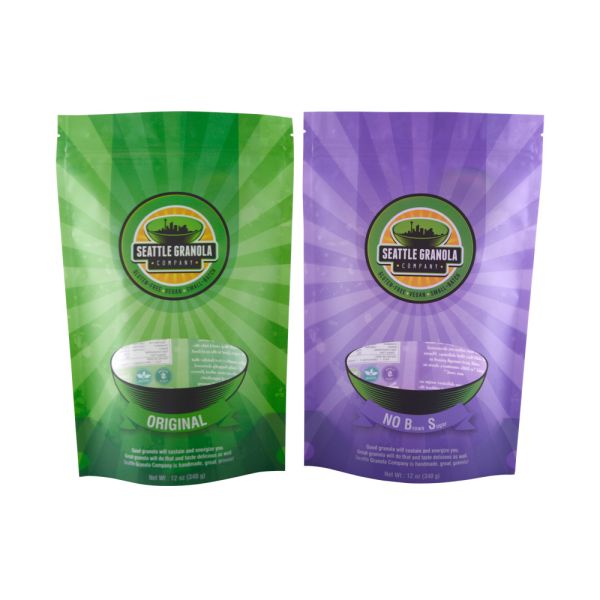 Food Grade printed plastic bags , nuts coffee bean packaging rotogravure printing
