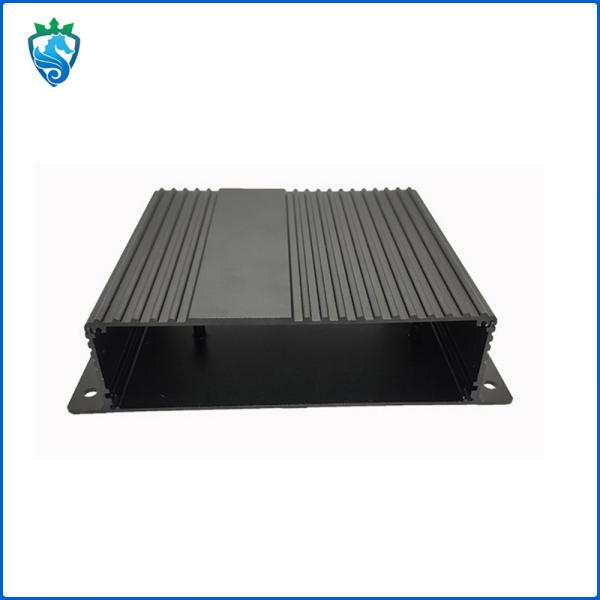 150mm black Aluminium Heat Sink Profile Electronic Extruded Heat Sink