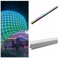 DMX512 lumière linéaire imperméable SMD5050 24 du contrôle RGBW LED - 48VDC polychrome