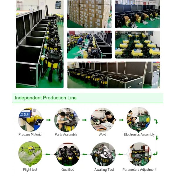 4 Axis Agricultural Spray Drone 16L Aircraft Mist Agriculture Farm Sprayer