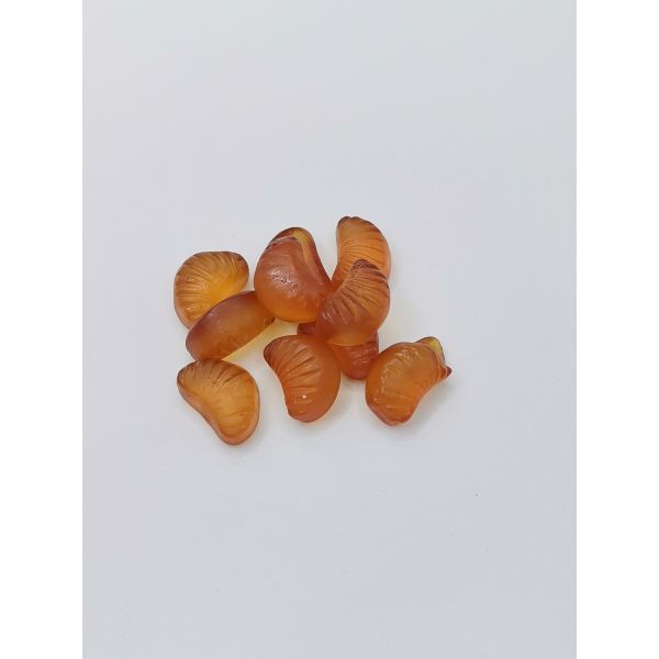 Orange-slice-shaped Gummies with Natural Orange Aroma - Glossy and Chewy Soya Bean Snacks