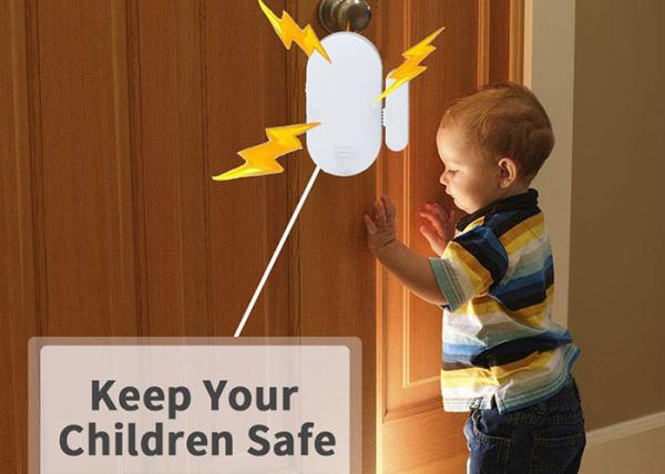 Türfensteralarm Einbrecheralarm Home Security Drahtloser Magnetsensor Diebstahlalarm 130db laute Sirene für die Sicherhe