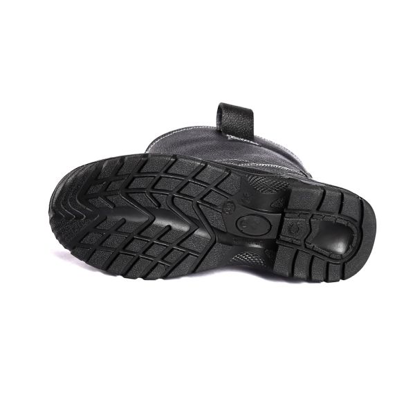 Steel Toe Protective Split Cow Leather Upper Slip Resistance Shock Absorption ASTM Safety Shoes