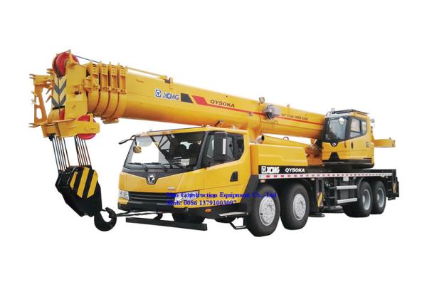 5 equipamento de construção resistente telescópico do guindaste XCMG QY50KA do crescimento da seção