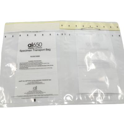 Self Sealing Biochemical Specimen 95KPA Bags Custom Printing UN3373