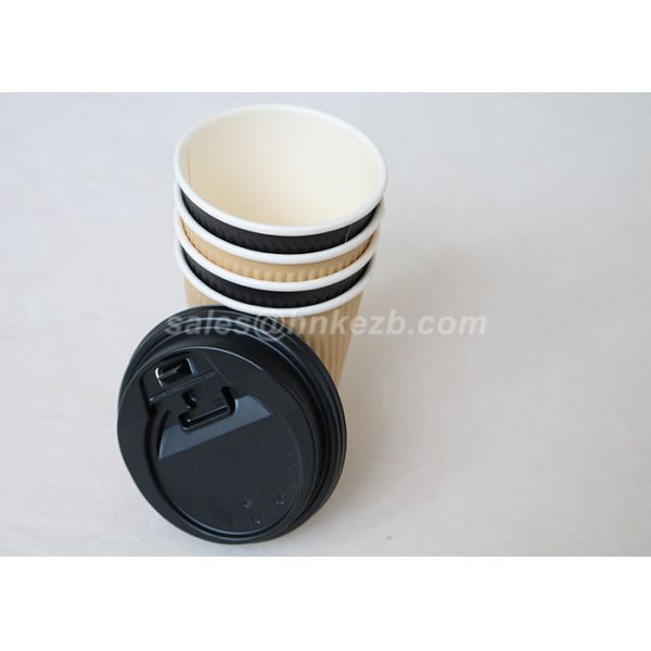 10oz Eco Friendly PLA Paper Cups  / Compostable Paper Cups For Ice Cream