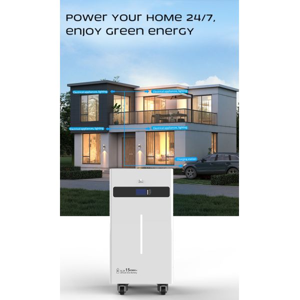 15kWh Home Energy Storage System 10kW Output 9 In 1 Smart BMS Household Solar Battery