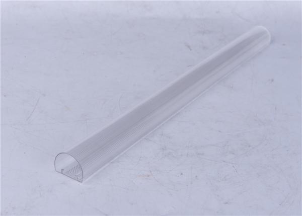 Perfis plásticos claros/leitosos da extrusão, lâmpada do diodo emissor de luz expulsaram as peças plásticas