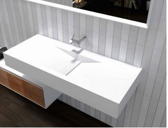 Home Hotel Wall Hung Wash Hand Basin Non Porous Stain Resistant