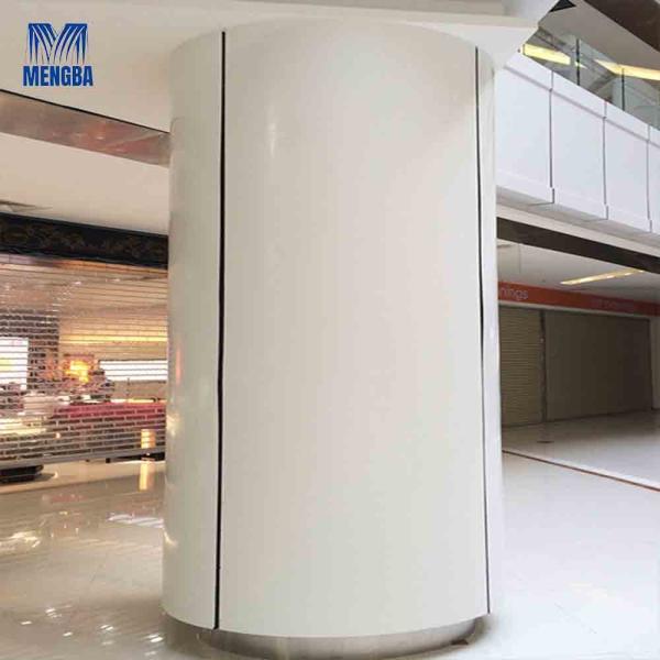Stadiums Aluminium Exterior Wall Cladding 1mm / 2mm Thickness Column Cover